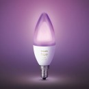 Philips Hue 8719514356610 LED Smart Lampe 1x4w | E14 | 320-470lm | 2000-6500K - White and color Ambiance, dimmbar, Bluetooth, weiß