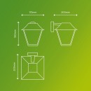 Philips 8719514417571 Außenwandlampe Alpenglow 1xe27 | 2700k | IP44 - Anthrazit