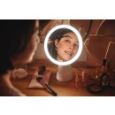 Philips 8719514420472 LED-Tisch-Touch-Kosmetiklampe mit Spiegel Mirror 1x4,5W | 60lm | 3000-5000K - USB, dimmbar, weiß