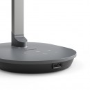 Philips 8719514443655 LED-Touch-Tischlampe Sword 1x12W | 450lm | 2700-6500K - USB, dimmbar, grau