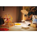 Philips 8719514443815 LED-Tischleuchte Rock 1x5W | 90lm | 5000K - USB, dimmbar, weiß