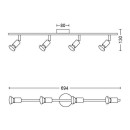 Philips 8719514465190 Deckeneinbaustrahler Limbali 4x50W | GU10 - weiß