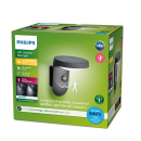 Philips 8719514476912 LED-Solarwandleuchte mit Bewegungssensor Tyla 1x1,2W | 255lm | 3000 K | IP44 - Anthrazit