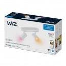 WiZ Colors 8719514551893 LED Spotleuchte Imageo 2x5 | Gu10 | 700lm | 2200-6500K | RGB - dimmbar, weiß
