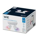 WiZ Colors 8719514554559 IMAGEO Deckeneinbaustrahler 4xGU10 | 4x5W | 345lm | 2200-6500K | RGB - weiß