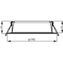 Philips 8720169173781 LED Einbauleuchte Meson | 12,5W integrierte LED-Quelle | 1300/960 lm | 4000K