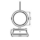 Philips 8720169308183 LED Einbauleuchte DIAMOND CUT | 4,8W integrierte LED-Quelle | 800lm | 4000K