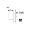 Paulmann 92925 LED Wandleuchte mit Bewegungssensor Wall 1x1,7W | 2700K