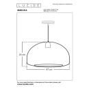 Lucide L104504730 Pendelleuchte MADUKA E27