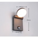 Trio T245569142 LED Außenwandleuchte ADOUR | 7W integrierte LED-Quelle | 750lm | 2300+3000+4000K