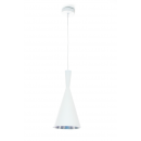 LEDKO Pendelleuchte 1x40W E27 - weiß/silber