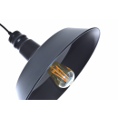 LEDKO 00348 Pendelleuchte 1x40W | E27 - schwarz
