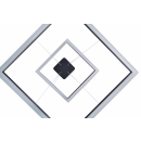 LEDKO 00286 LED Hängeleuchte Deckenleuchte Ondaren Quadro 55W | 3000K - schwarz