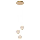 Lucide L134991360 LED Pendelleuchte CINTRA | 3x4,7W integrierte LED-Quelle | 3x283lm | 2700K