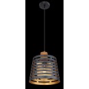 Globo 15451H Deckenleuchte Ablona 1x60W | E27 - Schwarz, Gold, Natur