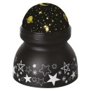 Emos DCPW05 LED-Dekorationsprojektor - Raum 2W | 3xAAA - warmweißes, rotierendes Licht, schwarz