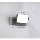 Trio T246869142 LED Außenwandleuchte KANSAS | 10W integrierte LED-Quelle | 1000lm | 3000K