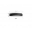 Philips Hue 41159/30 / P6 LED-Deckenleuchte Enrave M + Hue Switch 1x192W | 2450lm | 2200-6500K - dimmbar, Bluetooth, White Ambiance, schwarz