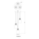 Globo ALEIDIS 15768-3H Pendelleuchte E27