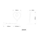 Globo AMORE 28054R LED Tischlampe | 6W LED | 250lm | 3000K