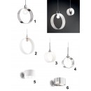 Ideal Lux Pendelleuchte Anello Ring AP1 1x40W G9 - modern