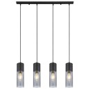 Globo 21000-4HB Deckenleuchte Annika 4x25W | E27 - schwarz, rauch