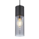 Globo 21000HB Deckenleuchte Annika 1x25W | E27 - schwarz, rauch