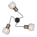 Globo 54013-3 Deckenleuchte Argusto 3x40W | E27 - schwarz