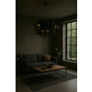 Trio R10464032 Deckenleuchte Leavy 4x28W | E14 - höhenverstellbar, schwarz, gold