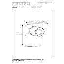 Lucide L099290602 Spot-Wandleuchte NIGEL GU10 | 2200-3000K