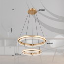 Globo 67196-78H LED Pendelleuchte BLONDIE | 78W integrierte LED-Quelle | 4134lm | 2700-6500K