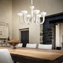 Ideal Lux 140339 Pendelleuchte Bon Bon 6x40W| E14 - schwarz