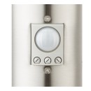 Globo 3158S Gartenstehlampe mit Bewegungssensor Boston 1x60W | E27 | IP44 - Edelstahl, opal