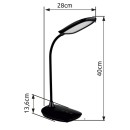 Globo 58455B LED Tischlampe BOTAL | 9W integrierte LED-Quelle | 520lm | 3000+4000+6500K