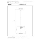 Lucide L104160144 Pendelleuchte WOOLLY E27