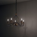 Ideal Lux Hängeleuchte Corte Bianco SP3 3x40W E14 - antik weiß