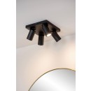 Lucide 09930/20/30 Spotleuchte 4x5w | LED GU10 | 2200K / 3000K | 4x320lm | IP44 - inkl. schwarz, einstellbar, dimmbar, CCT