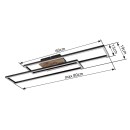 Globo 67208-30 LED Deckenleuchte DAKARI | 30W integrierte LED-Quelle | 1370lm | 3000K