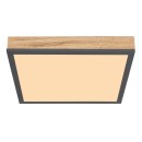 Globo 416080WD1 LED Deckenleuchte Doro 1x12W | 800lm | 3000K - braun, schwarz, opal