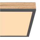 Globo 416080WD1 LED Deckenleuchte Doro 1x12W | 800lm | 3000K - braun, schwarz, opal