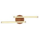 Globo 67171-12 LED Deckenleuchte Evita 1x12W | 800lm | 3000K - schwarz, Holzimitat