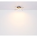 Globo 67171-12 LED Deckenleuchte Evita 1x12W | 800lm | 3000K - schwarz, Holzimitat