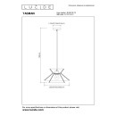 Lucide L104203272 Pendelleuchte TASMAN  E27