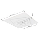 Globo 48539-24 LED Deckenleuchte HORNI | 24W integrierte LED-Quelle | 2100lm | 3000K