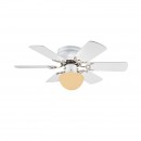 Globo 03070 Deckenleuchte mit Ventilator Formentera 1x60W | E27 - Zugschalter mit Kette