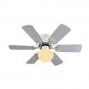 Globo 03070 Deckenleuchte mit Ventilator Formentera 1x60W | E27 - Zugschalter mit Kette