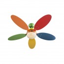 Globo 03180 Deckenleuchte mit Ventilator Wade 1x60W | E14 - Zugschalter mit Kette
