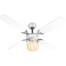 Globo 03300 Deckenleuchte mit Ventilator Sargantana 1x60W | E27 - Zugschalter mit Kette