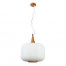 Globo 15308H1 Pendelleuchte Missa 1x60W | E27 - braun, opal