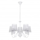 Globo 15372-5H Pendelleuchte Sabadell 5x40W | E14 - weiß